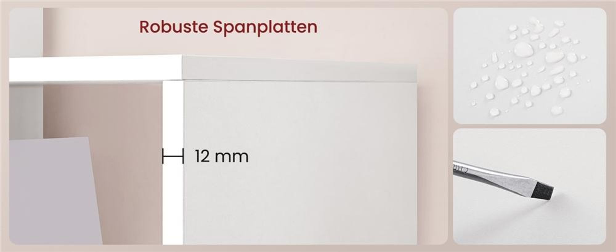 Yaheetech Bücherregal mit 10 Würfeln, Raumteiler Treppenregal für Spielzeuge, 4 Aufbewahrungskörbe, Würfelregal Stufenregal, Weiß