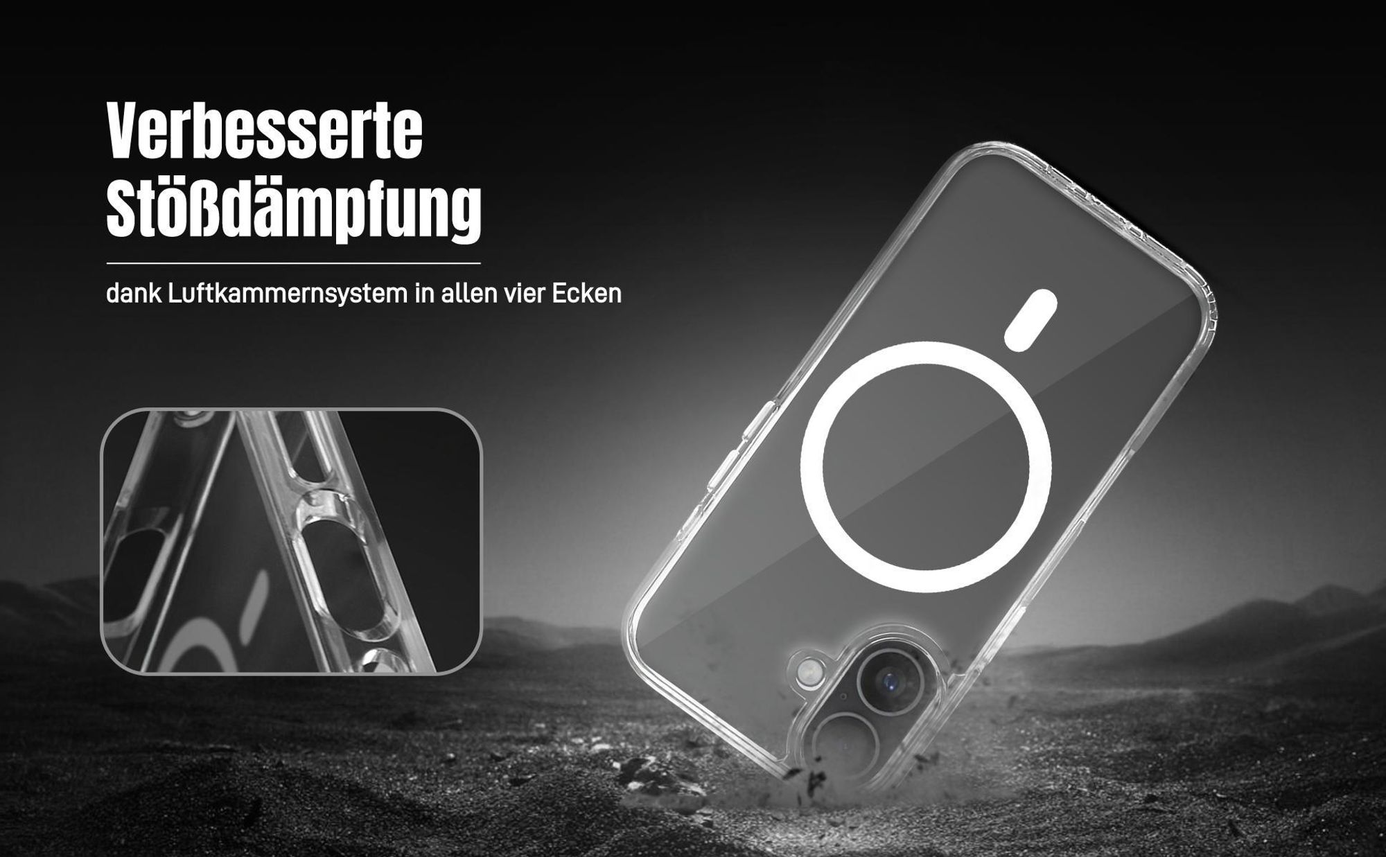 TPU Backcover für Apple iPhone 17 mit Luftkammernsystem