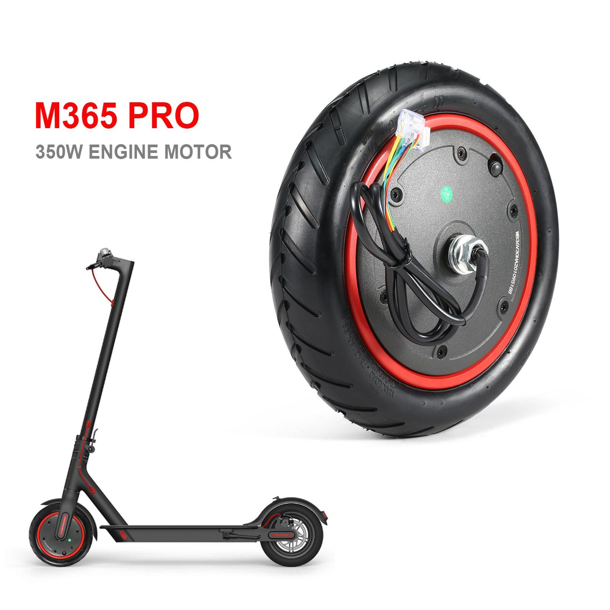 350W Motor Ersatzmotor für Xiaomi M365 Pro Elektroroller Motorrad Scooter Zubehör Ersatz der Antriebsräder