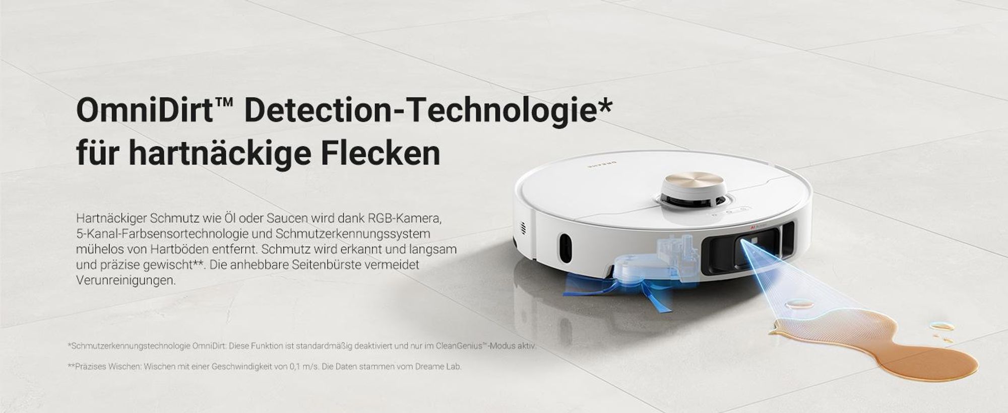 Dreame L40 Ultra Roboter Staubsauger mit Wischfunktion,11KPa Saugleistung,65°C selbstreinigendem,0 tangle Bürste,Obstacle Avoidance,All-in-One-Dock