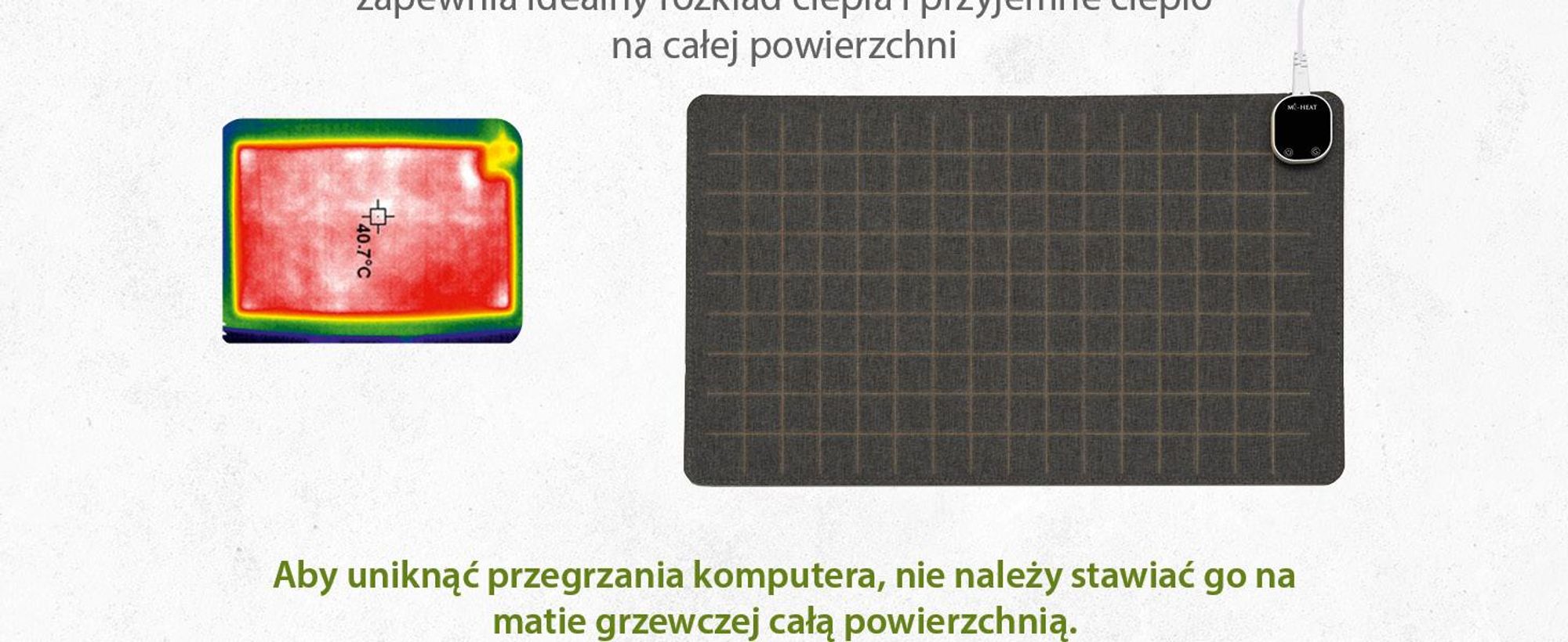 Podgrzewana podkładka na biurko Podkładka pod mysz 60x36cm 4 poziomy grzania Automatyczne wyłączanie Podkładka na biurko Podkładka pod mysz