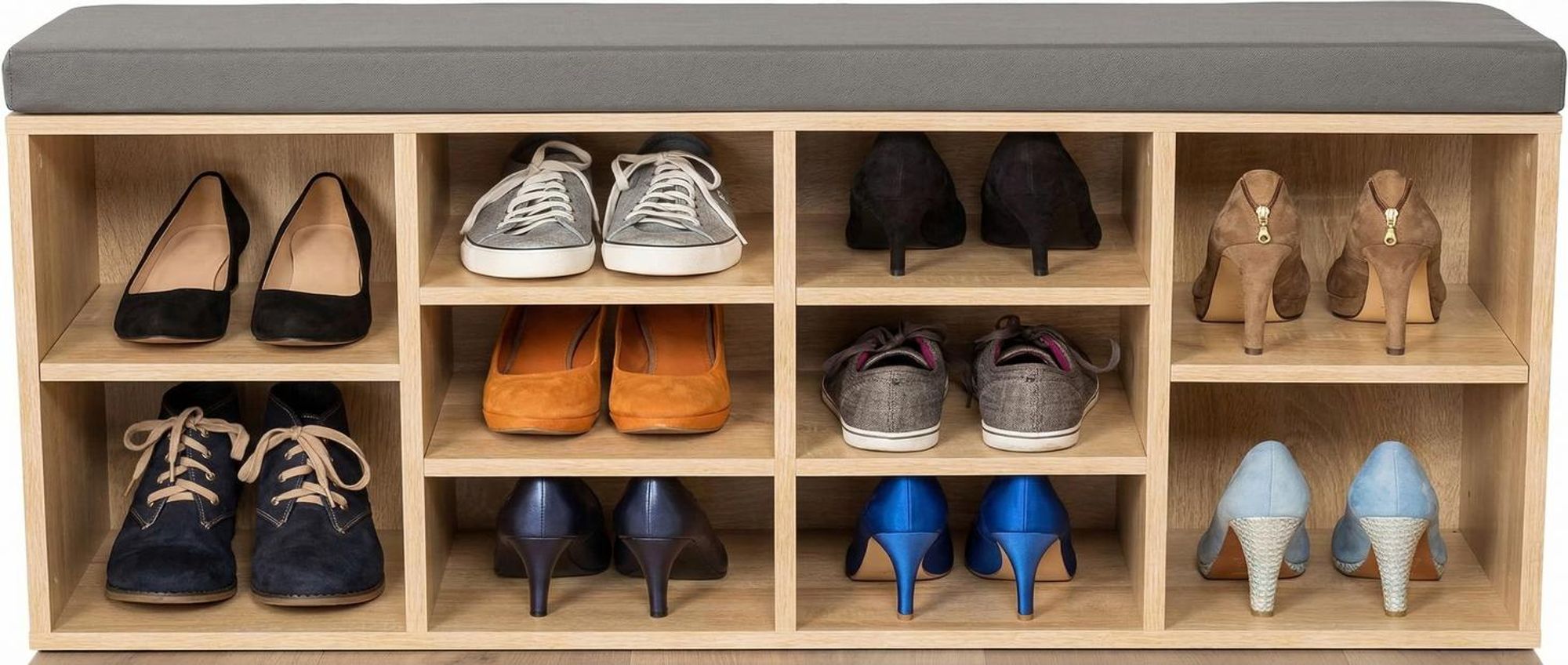 tectake® Schuhschrank Max 103,5 x 48 x 30 cm