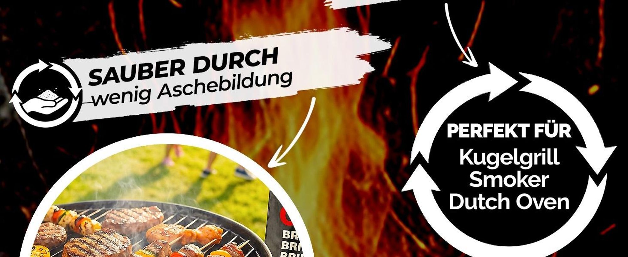 DEUBA® 27 kg Grillbriketts 9 x 3 kg Holzkohle Grillkohle Holzkohlebriketts Holzkohlegrill Grill Brikett Kohle