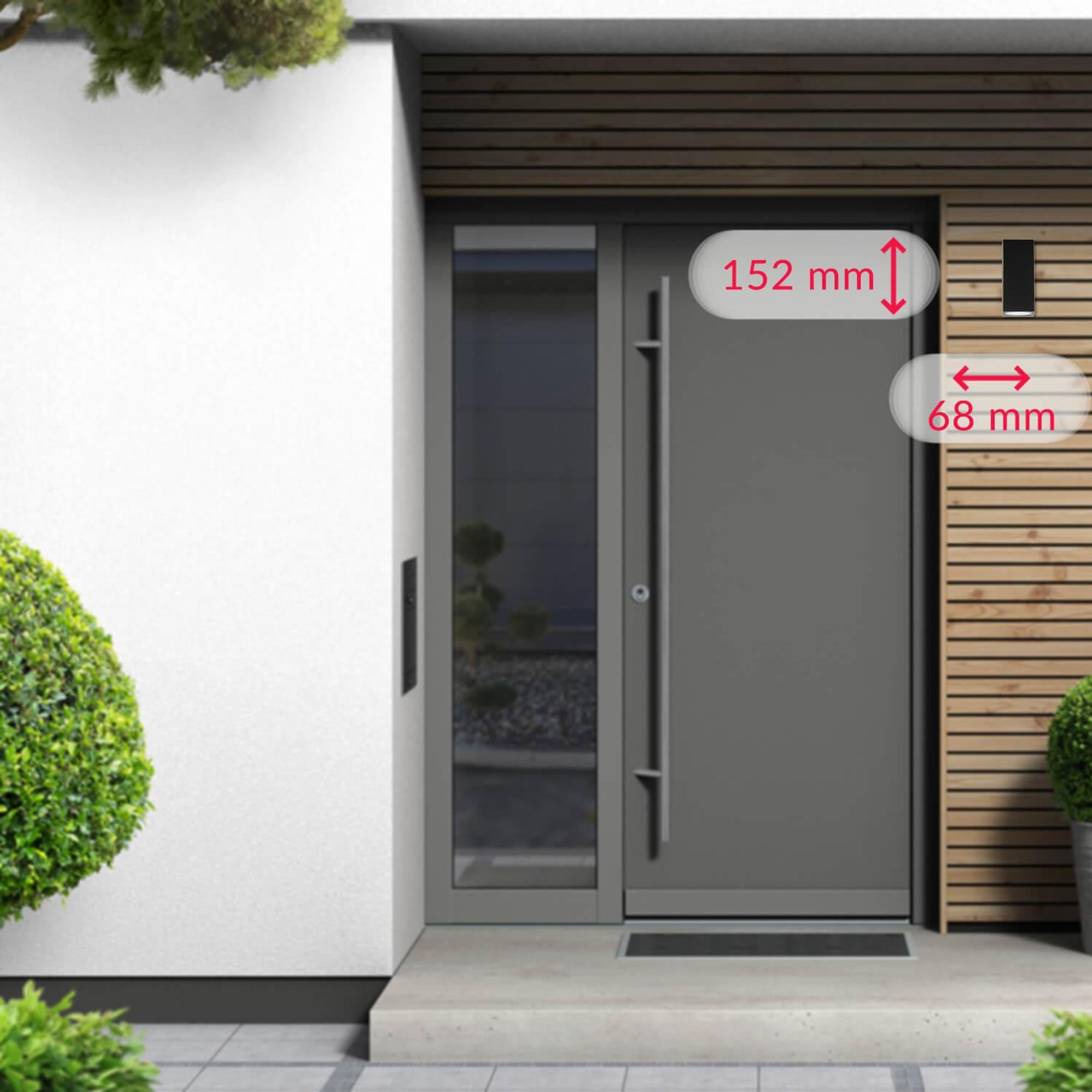 Ideal für Hauseingang, Balkon und Terrasse