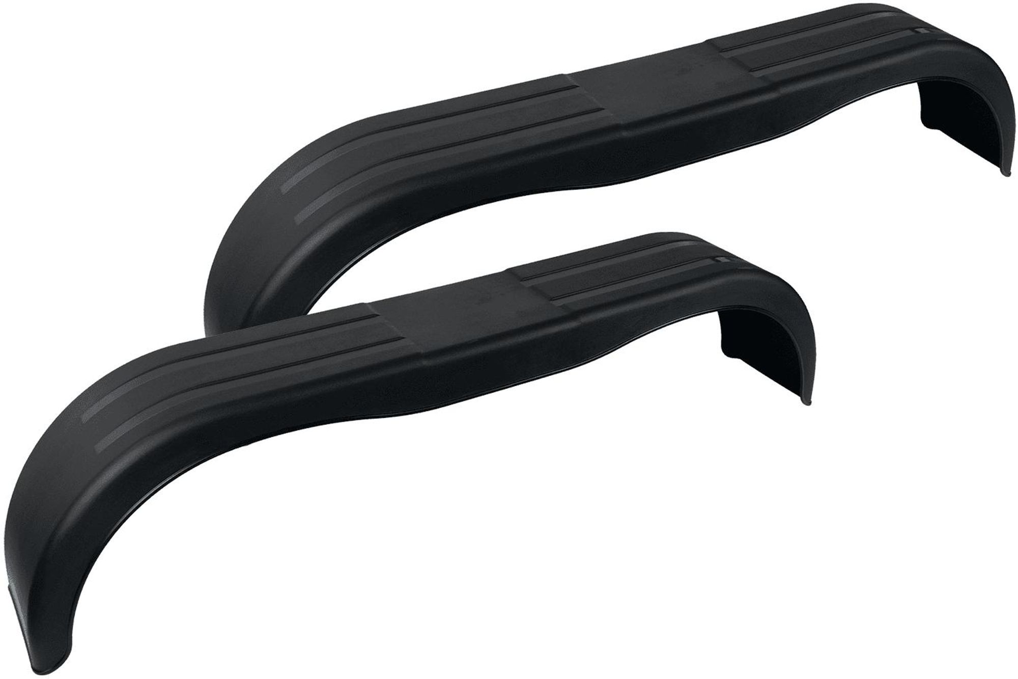 DOMAR D20250 Tandem-Kotflügel-Set 13-14 Zoll aus Kunststoff 2 Stück für Pkw-Anhänger 1500x220 mm als stabiler Radkasten