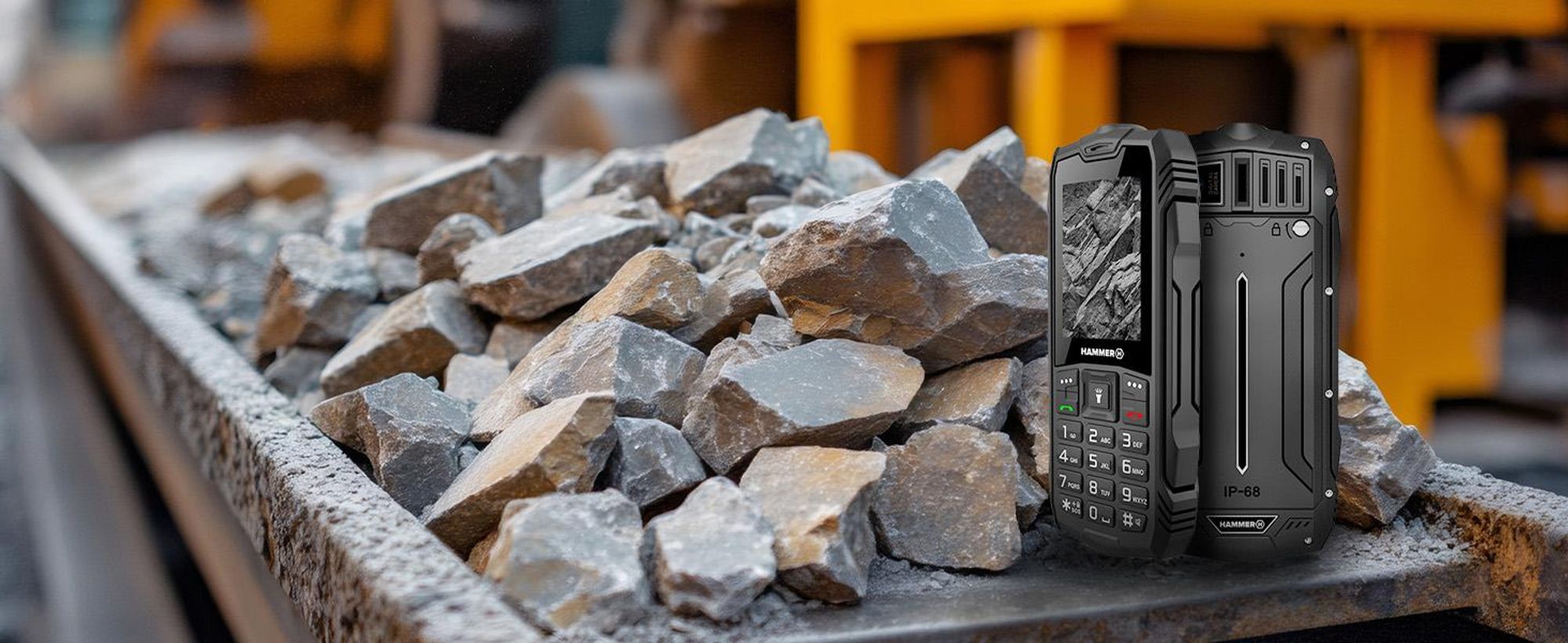 Hammer Rock Mobiltelefon Mit Tastatur – Robust Für Die Baustelle Robuste Ausführung