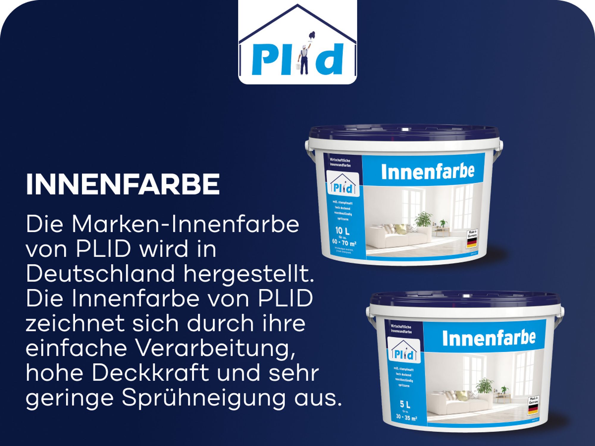 Plid Magnetfarbe 0,75 L für ca. 4 m² Anthrazitgrau | Magnetlack & Wandfarbe magnetisch| Überstreichbar, geruchsarm, hohe Magnetkraft,  Germany