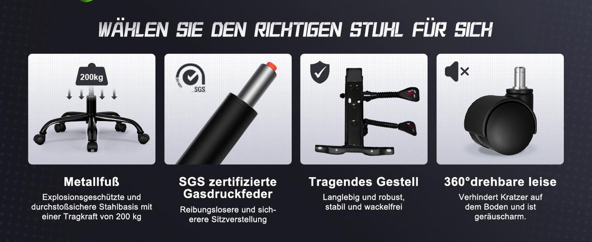 Adormii Gaming Stuhl, Ergonomischer Gaming Sessel, Schreibtischstuhl, Gamingstuhl mit Fußstütze, verstellbare Rückenlehne, Gaming stuhl 150 kg