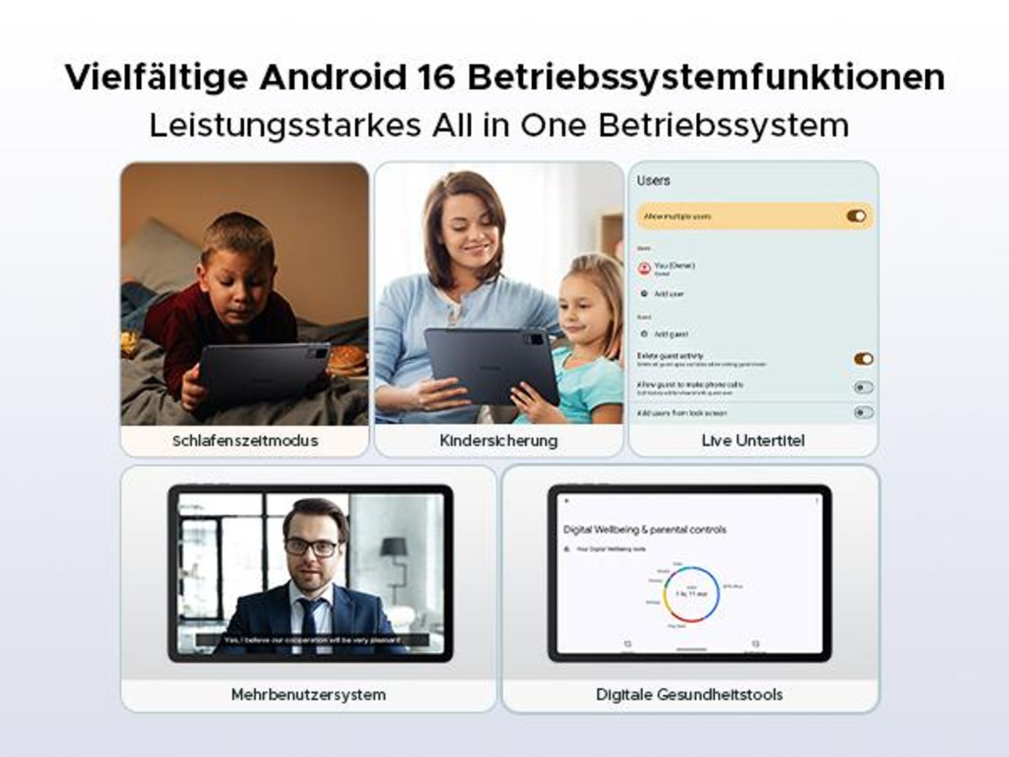 DOOGEE U12 Tablet Android 16, 12 Zoll, 24GB+128GB, 9000mAh, 90Hz – Bundle mit Schutzhülle, Bluetooth-Tastatur, Bluetooth-Maus, Schutzfolie und Eingabe