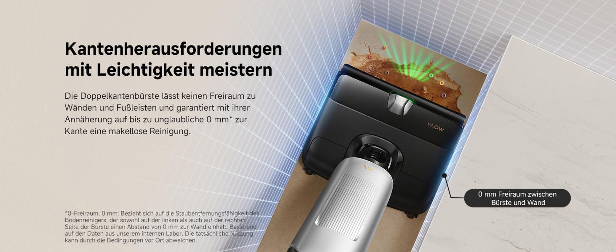 MOVA X4 Pro Nass-Trocken-Sauger, Heißwasser-Wischfunktion, Tangle-Free, Selbstreinigung bei 100 °C, 20 kPa Saugkraft, intelligente Saugkraftregelung
