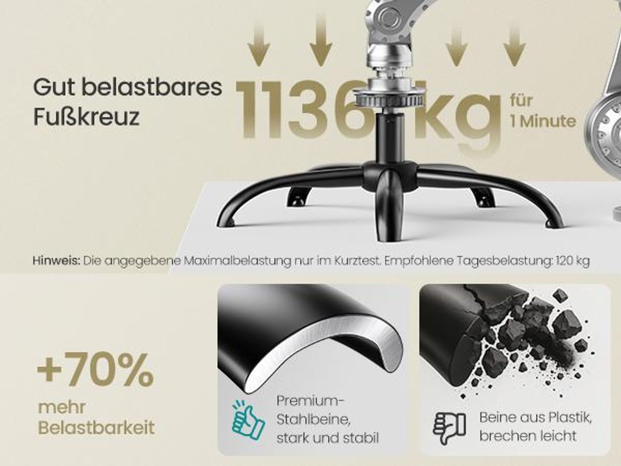 SONGMICS Bürostuhl ergonomisch, Schreibtischstuhl, Drehstuhl mit Mesh, gepolsterte Lendenstütze, Wippfunktion, 53 cm große Sitzfläche