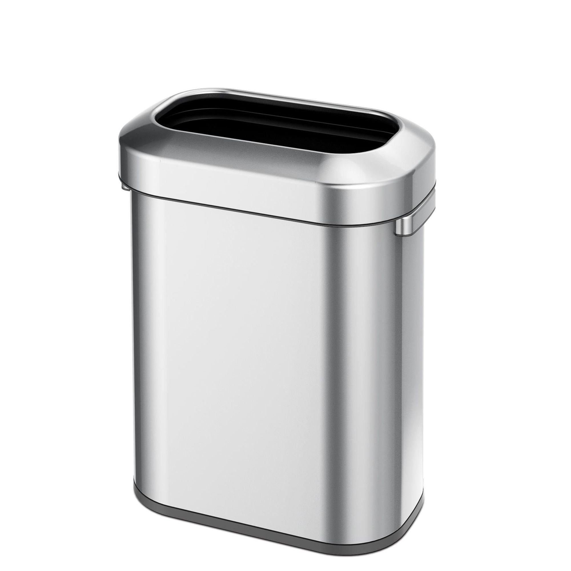 EKO - Urban oval Abfalleimer 60 Liter - Stainless steel   - Matt Edelstahl