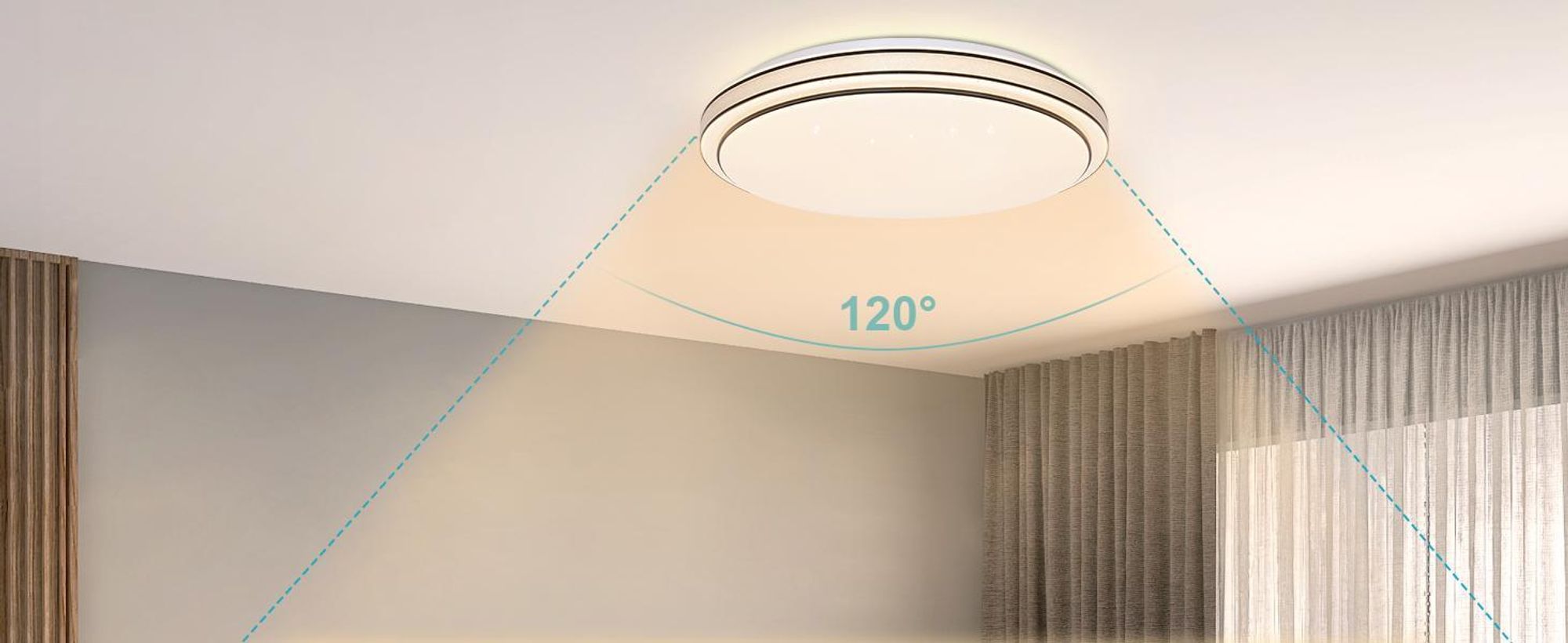 ZMH Deckenlampe LED Deckenleuchte Schlafzimmer - Ø27cm Schlafzimmerlampe Sternenhimmel 12W Flurlampe Warmweiß Modern Küchenlampe Rund Wohnzimmer Deckenbeleuchtung für Flur Küche Kinderzimmer