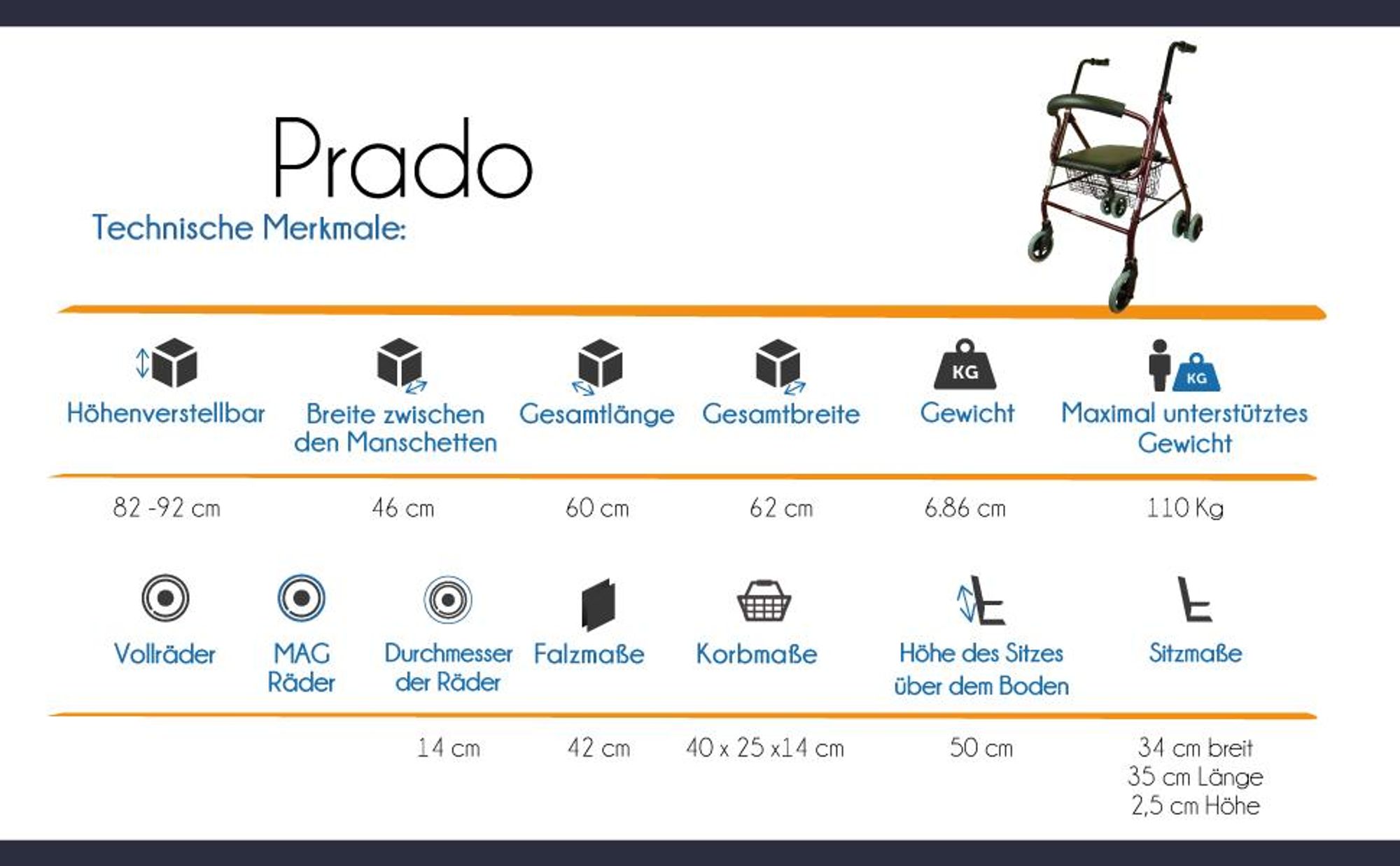 Technische Merkmale - Prado