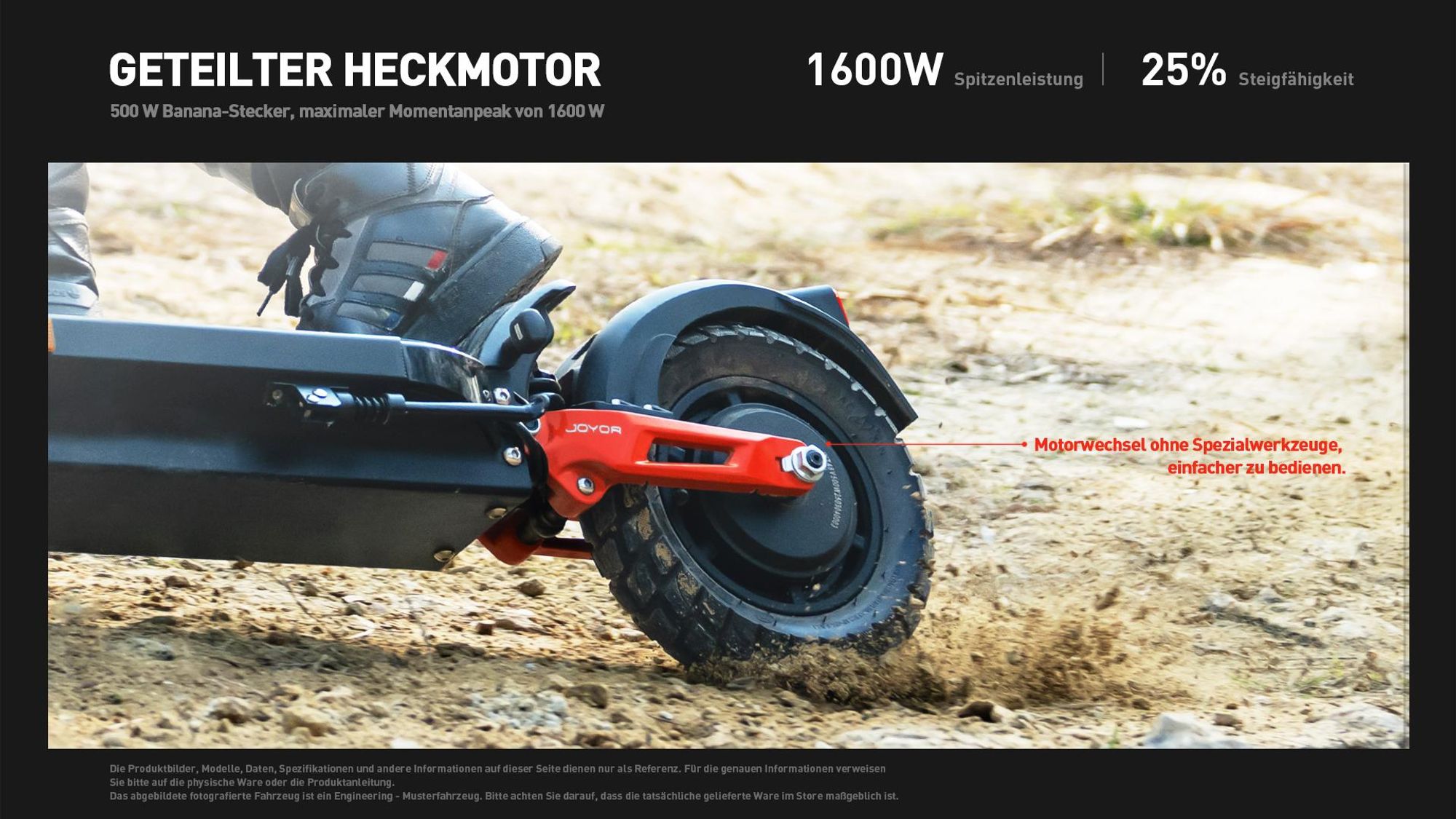 JOYOR T6E E-Scooter 500W 48V18Ah 70km Reichweite, 20km/h, ABE