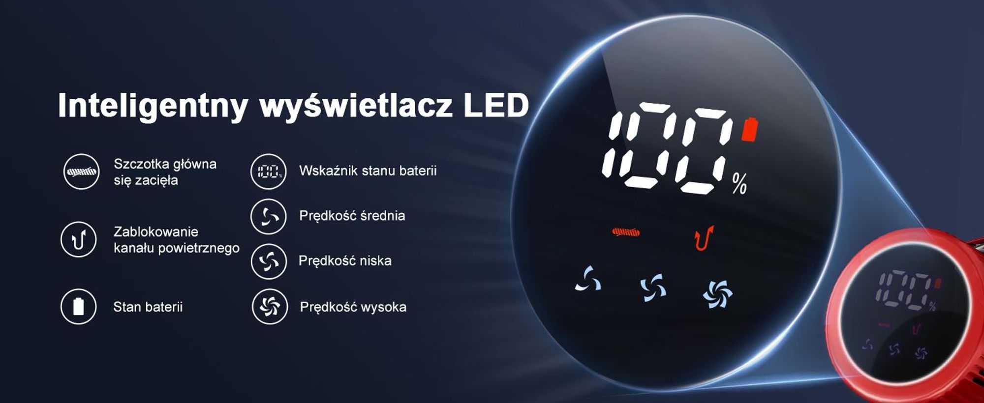 Odkurzacz akumulatorowy Aiibot, 85 000 Pa/80 min/750 W, bezprzewodowy z wyświetlaczem Smart Display, ultracichy odkurzacz (50 dB) z szczotką zapobiegającą plątaniu się włosów, 3 tryby ssania