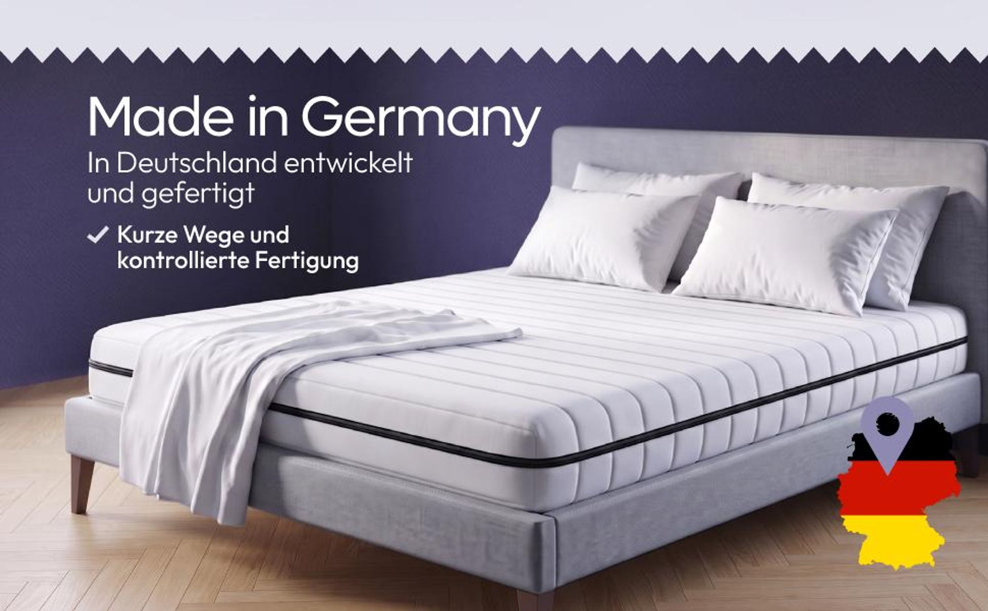 7-Zonen Ergonomische Matratze 120x190 H2 / H3 hochwertige Qualität