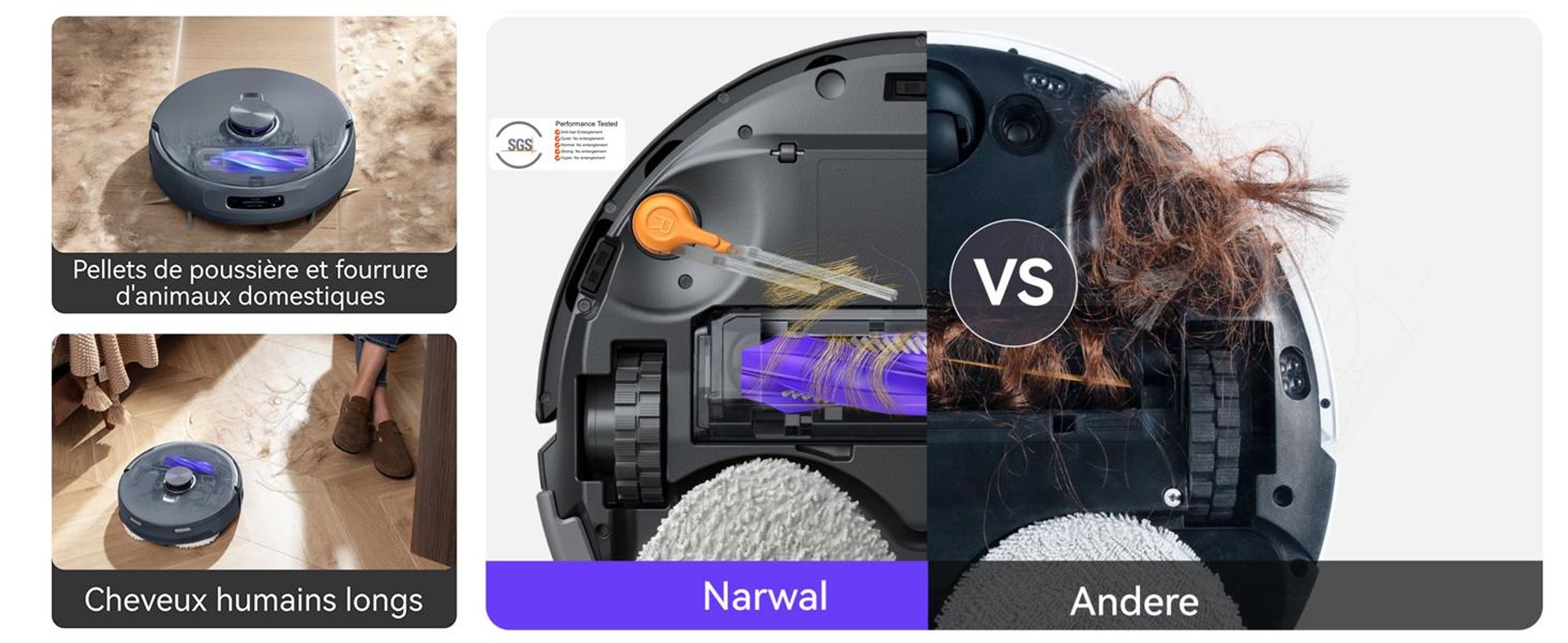 NARWAL Freo Z10 Ultra Sans sac Gris