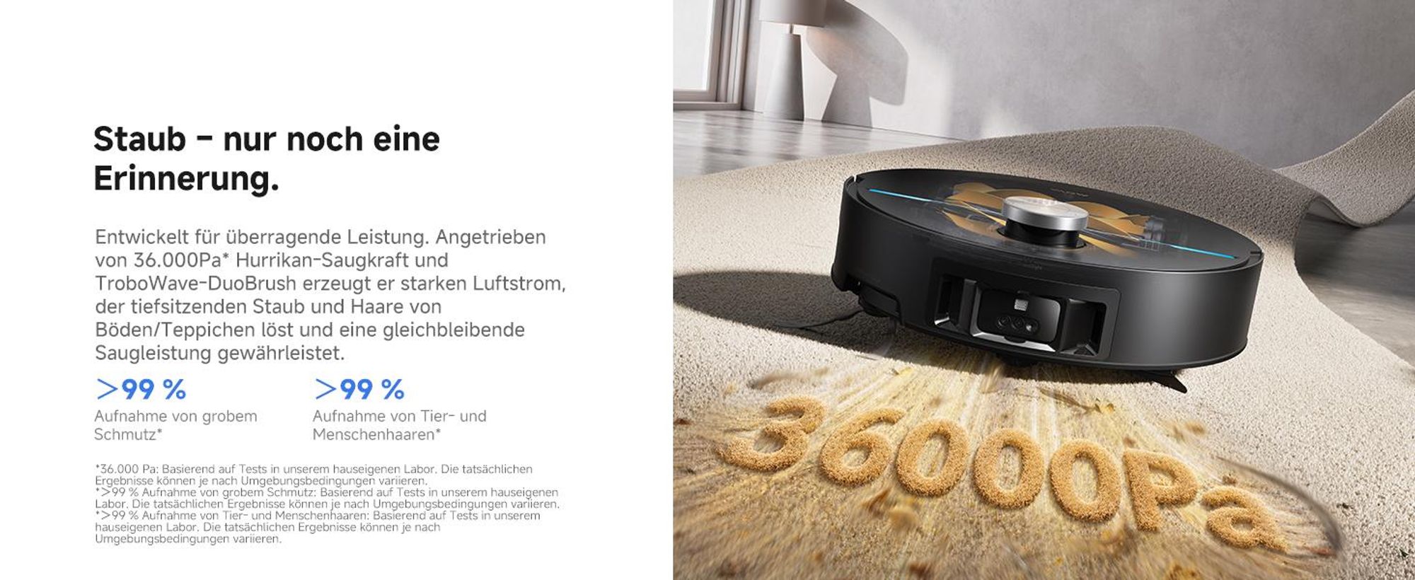 MOVA Z70 Ultra Roller Complete Saug- und Wischroboter mit automatischer Entleerung, selbstreinigendem Walzenmopp, 36.000 Pa