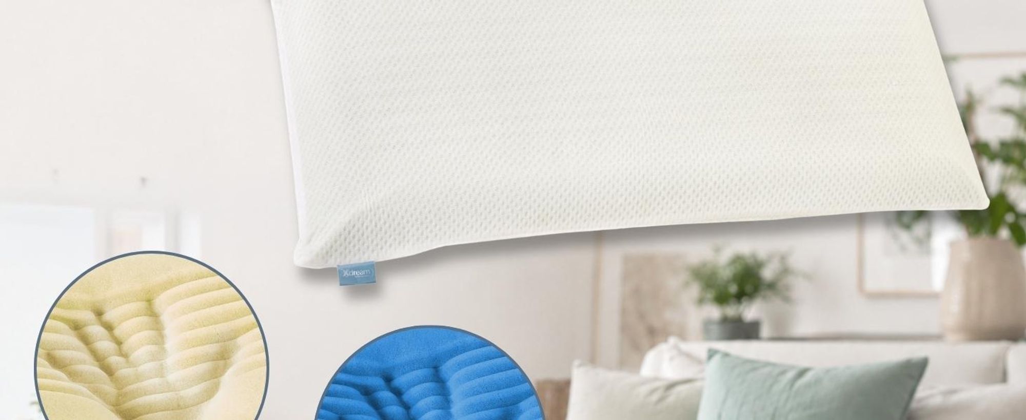 Nackenstützkissen Memory Foam | weich | Visco Kissen soft | XDREAM