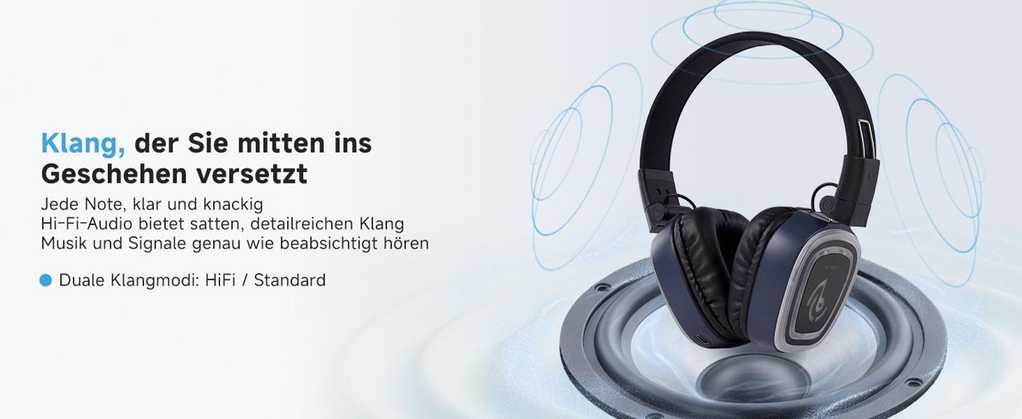 Retekess TA003P-TA004S Silent-Disco-Kopfhörersystem, Freihändig, Hi-Fi-Audioqualität, 3-Kanal-LED, 12H, Sitzfest, Bass-Anhebung,für Fitness Yoga Party