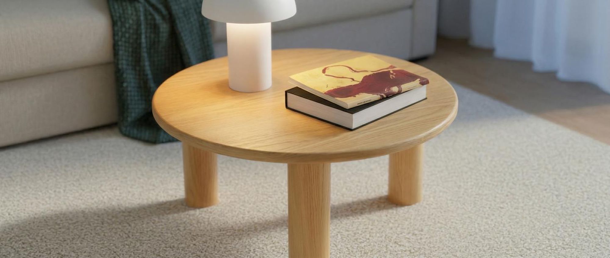 tectake® Couchtisch Sisi bodenschonende Filzgleiter