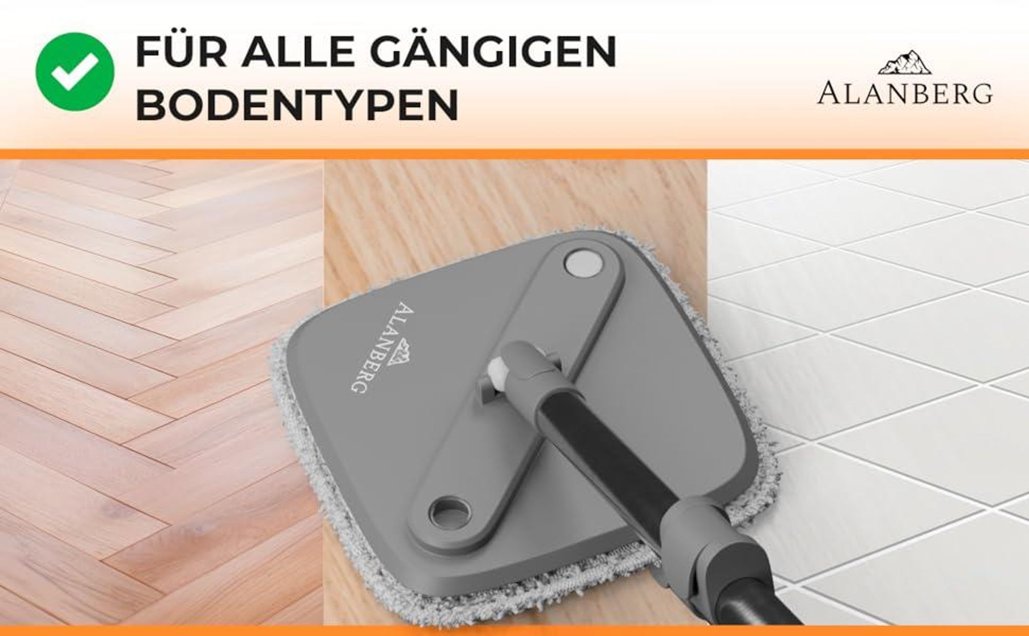 Für welche Böden ist der ALANBERG® Wischmopp geeignet ist