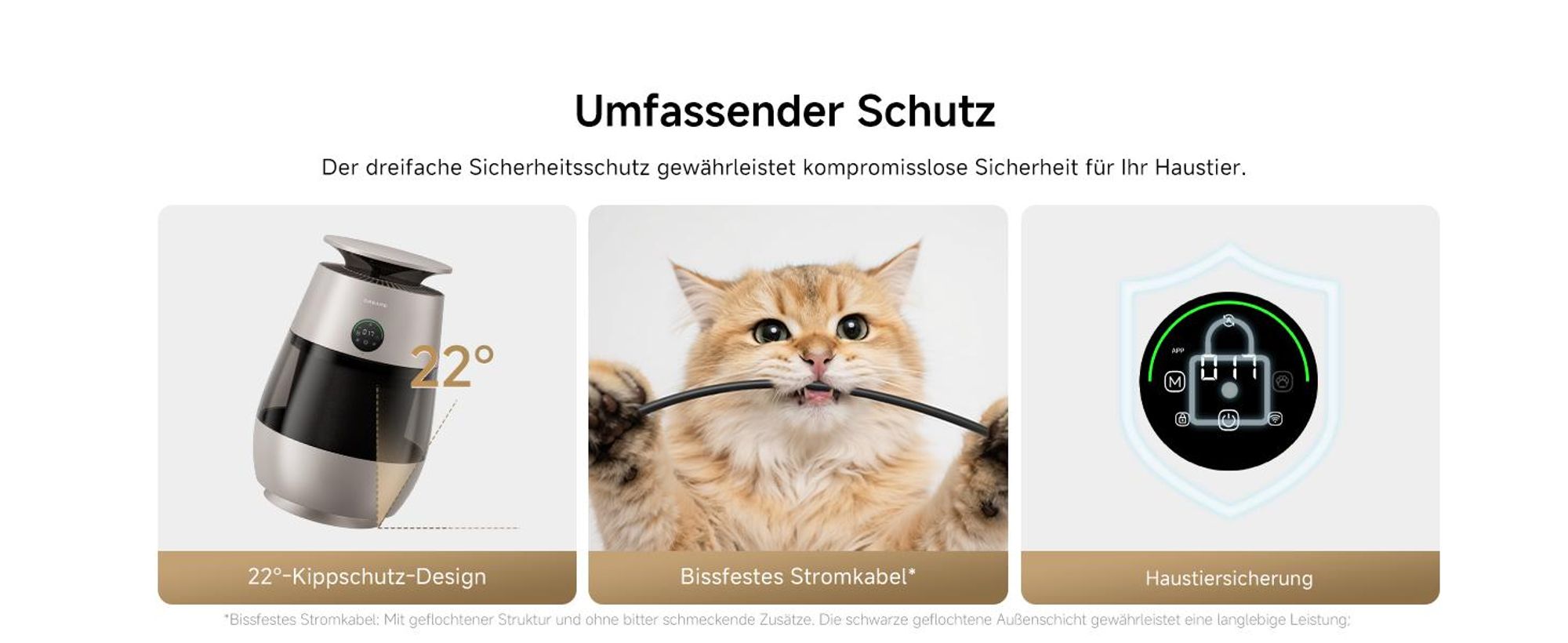 Dreame AP10 Luftreiniger für Haustiere mit 360°Luftumwälzsystem, fünfstufiger Reinigung,transparentem Behälter,gewölbter Oberseite, LED,App-Steuerung