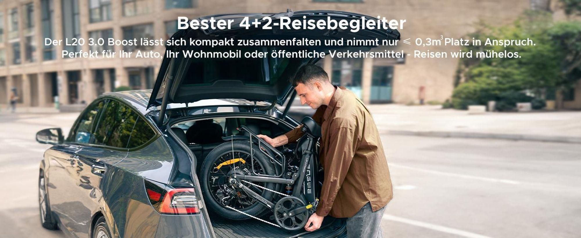 2025 Engwe L20 3.0 Boost E-Bike E-Bike Klappräder Herren Damen City E-BIKES E-Hollandräder Elektrofahrrad 135 km 8A-Schnellladung 75 Nm