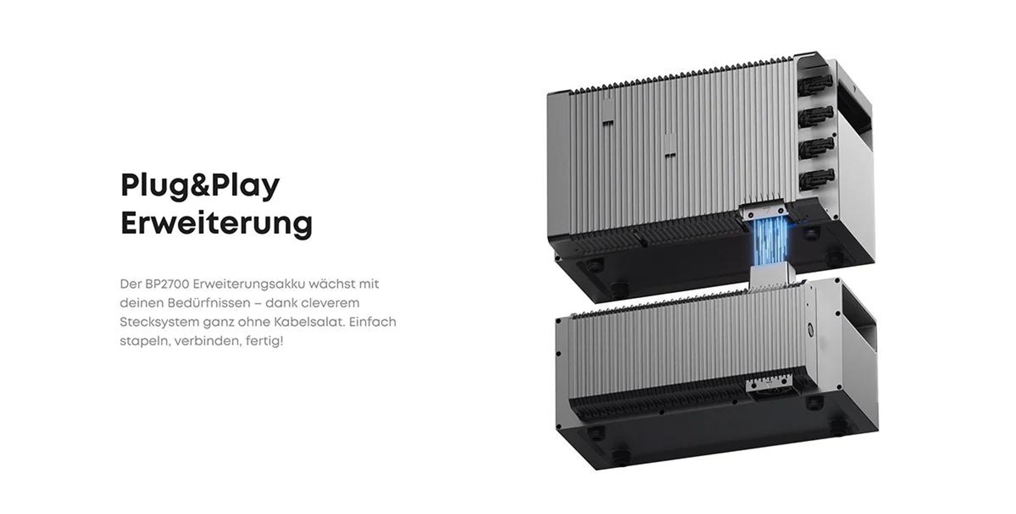 Anker BP2700 Erweiterungsakku 2.7 kWh für Anker SOLIX Solarbank 3 E2700 Pro/Solarbank 2 E1600 Pro/Plus/AC für Balkonkraftwerk (0% MwSt)