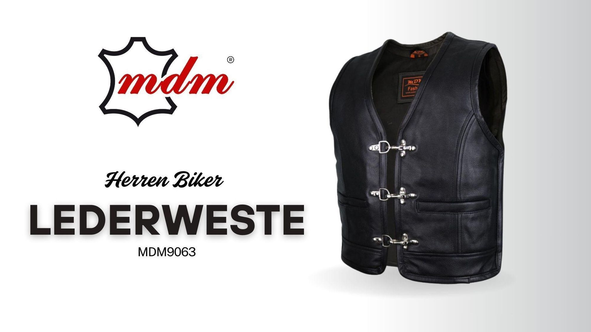 Biker Lederweste Lederkutte Kutte Rockerweste Motorrad Weste Bikerweste(4XL)