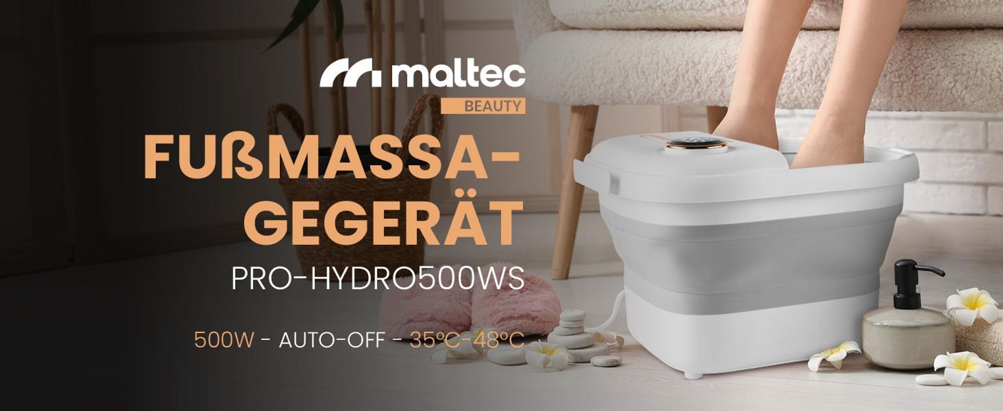 Fußmassagegerät Wasser Fußsprudelbad Hydromassagegerät