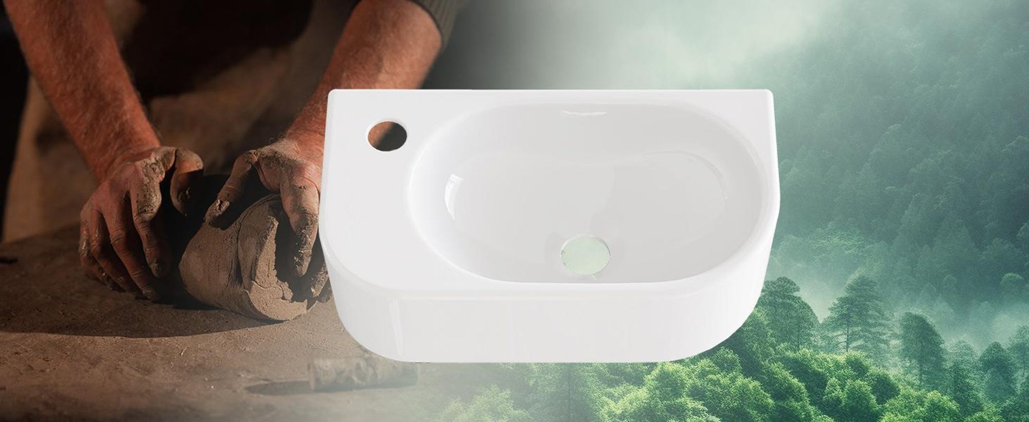 Hänge Waschbecken oder Aufsatzwaschbecken
