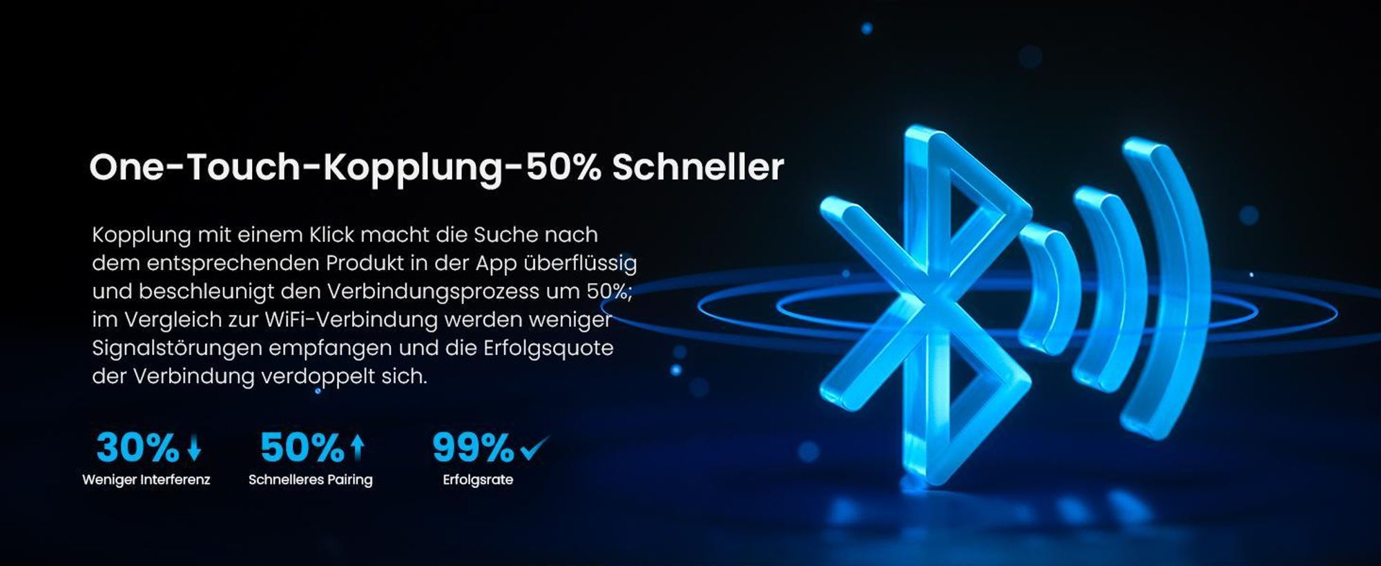 One-Touch-Pairing für weniger Verzögerungen.