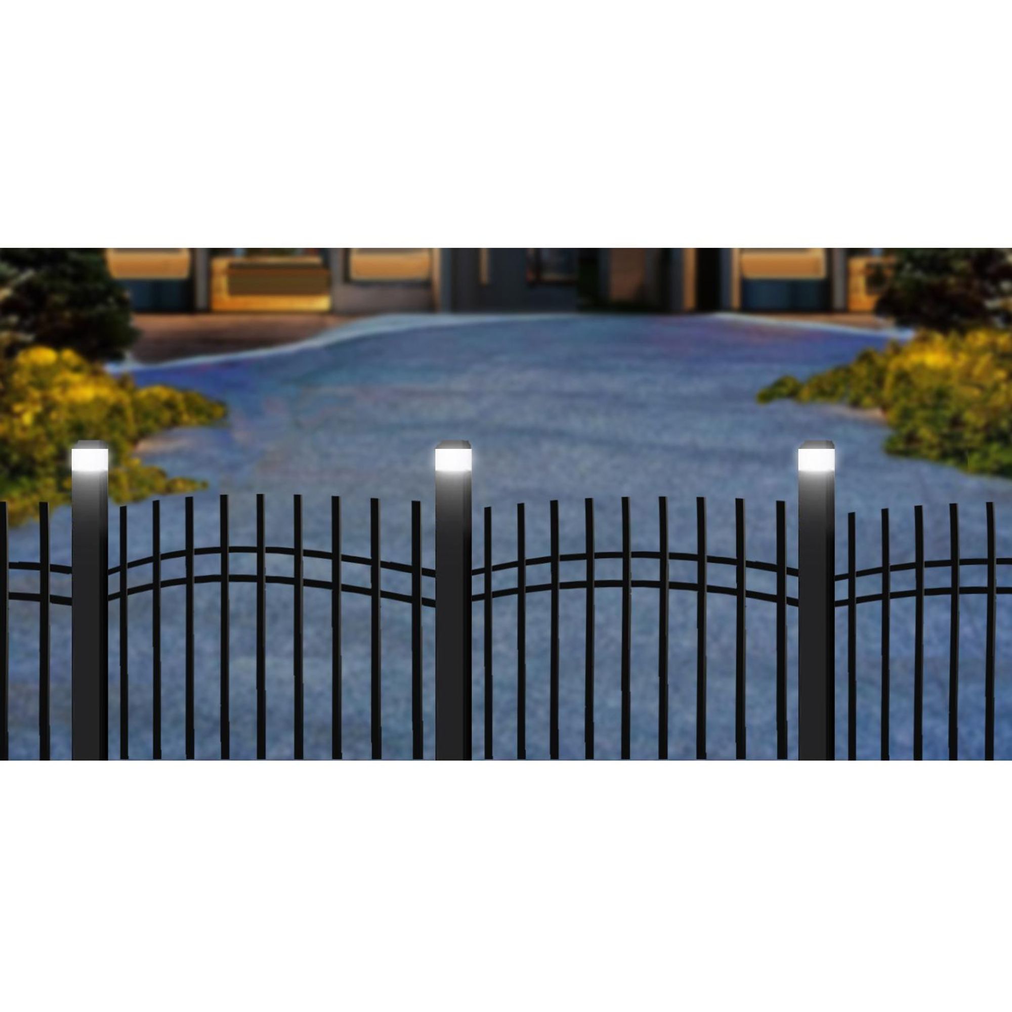 4x GreenBlue Solar LED-Mastleuchte 60x60mm Hüllkurve GB126