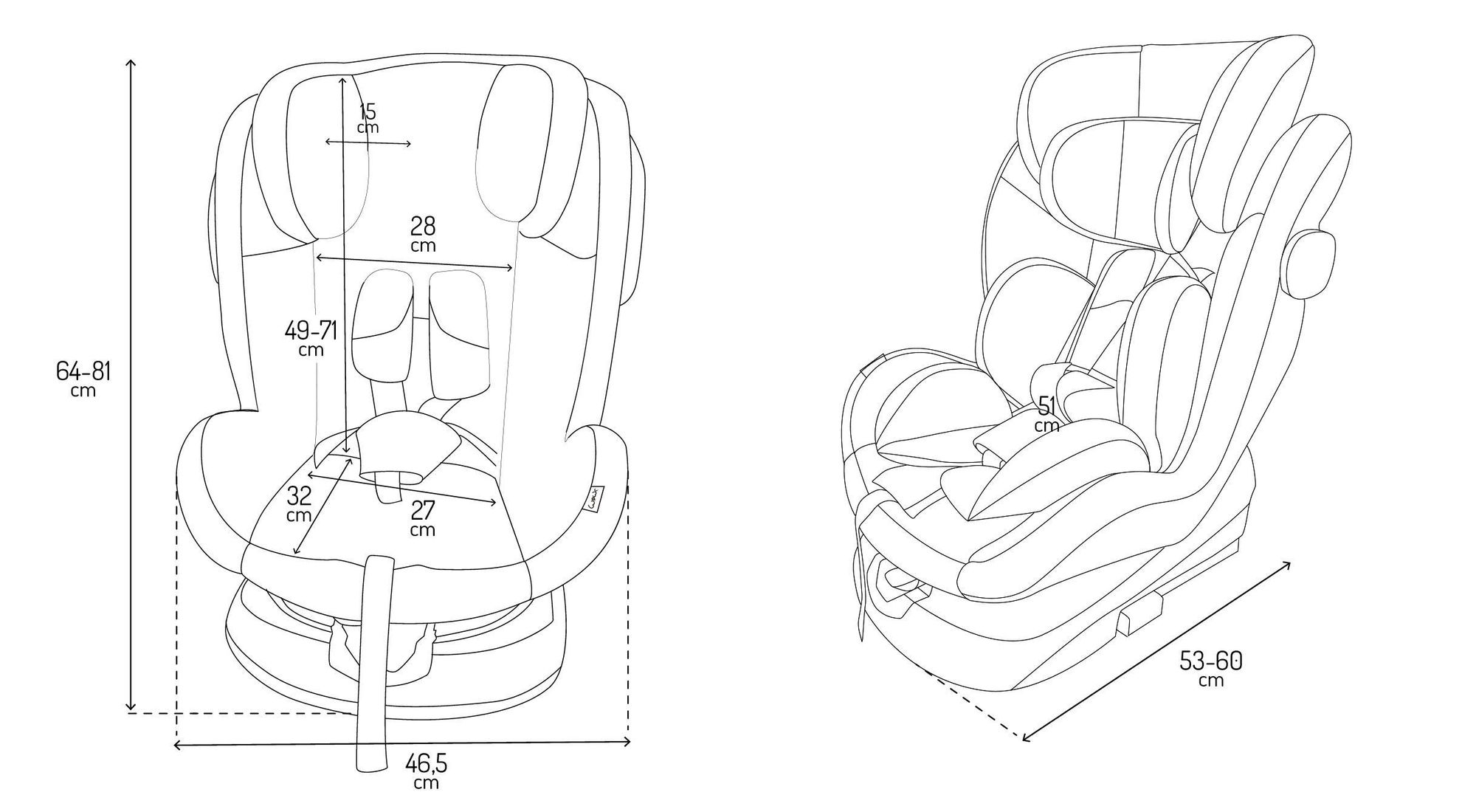 MoMi EMI Kindersitze Kinderautositz i-SIZE 0-36kg - 360° Drehbar, ISOFIX, TOP TETHER - Beige