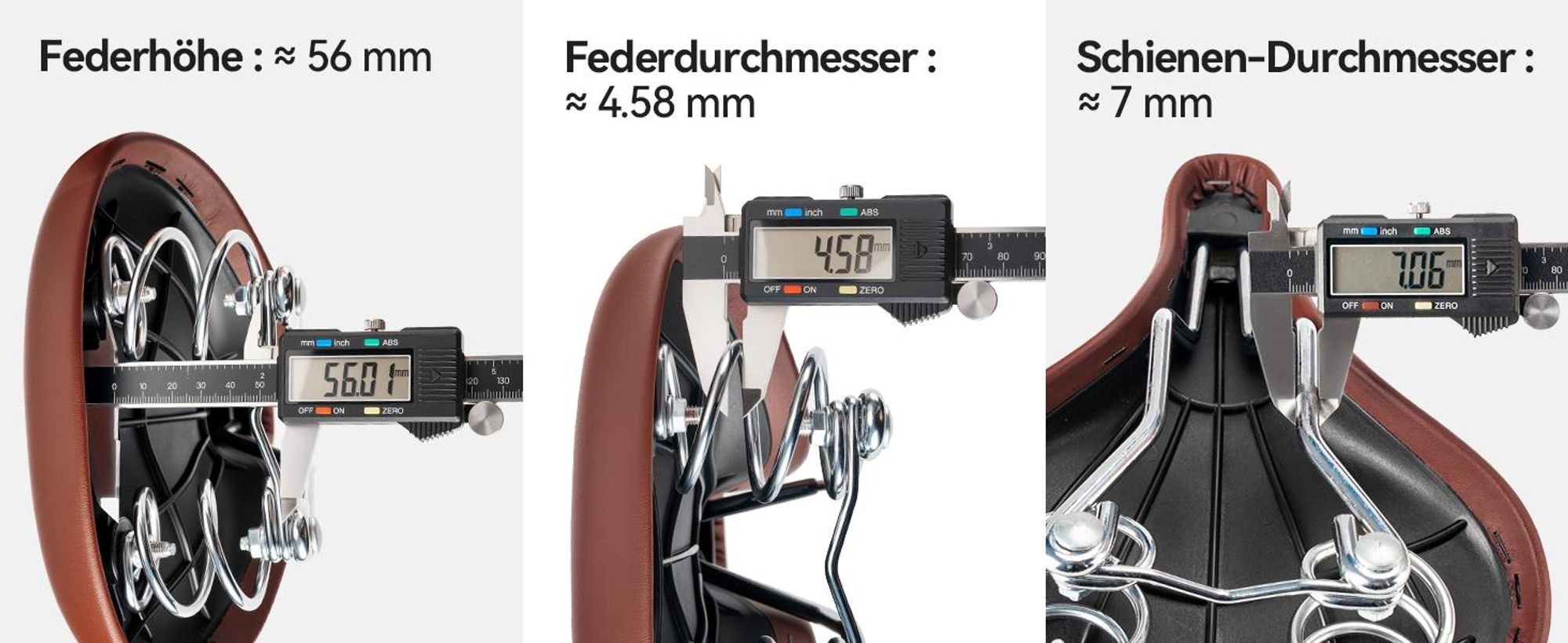 ROCKBROS Vintage Fahrrad Sattel Fahrradsattel Komfortabler Citybike Sitz Ergonomischer Fahrradsitz Damen Herren