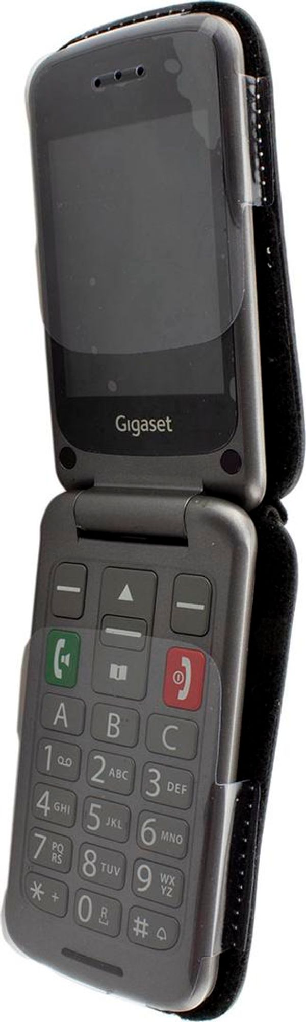 caseroxx Ledertasche mit Gürtelclip kompatibel mit Gigaset GL590 / GL595 aus Kunstleder, Tasche mit Gürtelclip und Sichtfenster  Bild 4