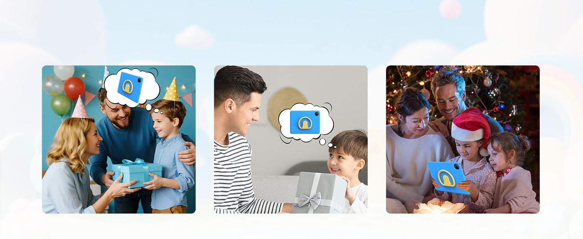 POCKAM P10 kinder tablet, 10,1 inch, met Gemini AI, Android 16, 32 (6+26) GB RAM + 64 GB ROM/TF 2TB, 7000mAh, WiFi tablet voor kinderen, met kindvriendelijke hoes en stylus