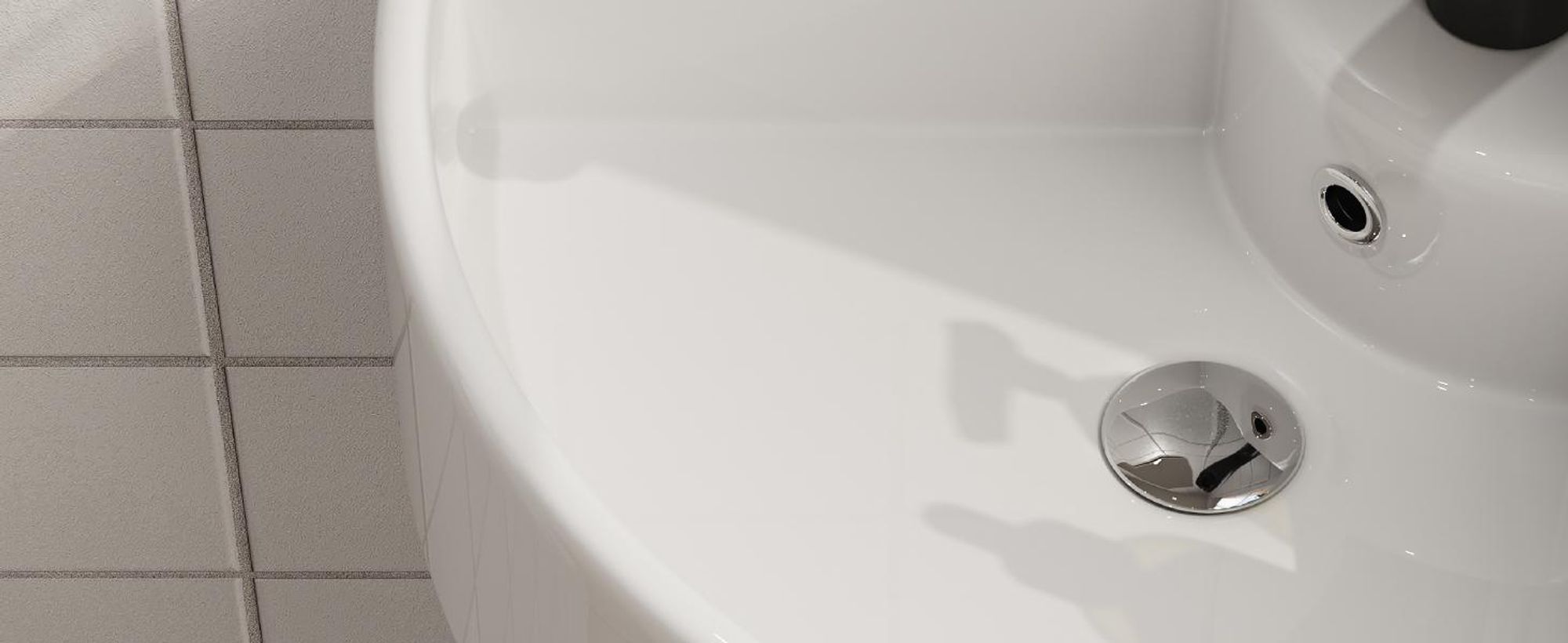 HOROW 46 cm Eckwaschbecken Wandmontage Hängewaschbecken Dreieckiges Wandwaschbecken Für Kleine Garderoben Und Badezimmer