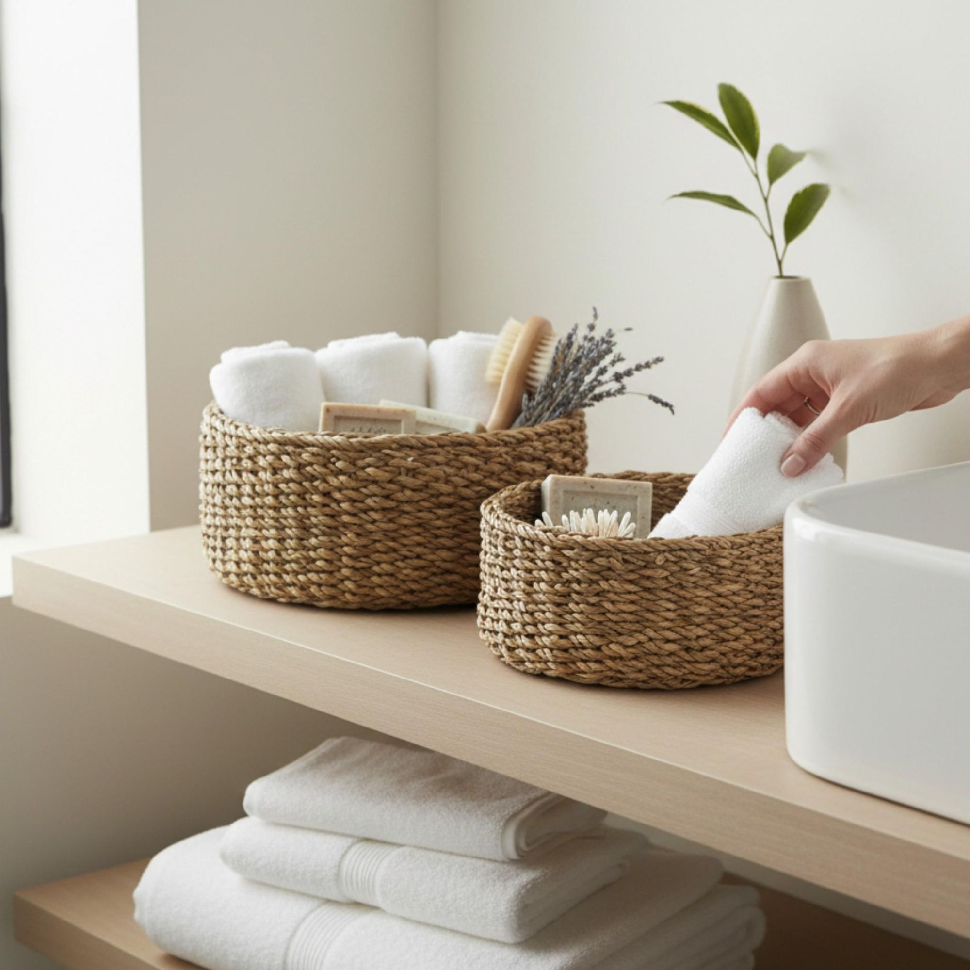 Körbe für das Badezimmer