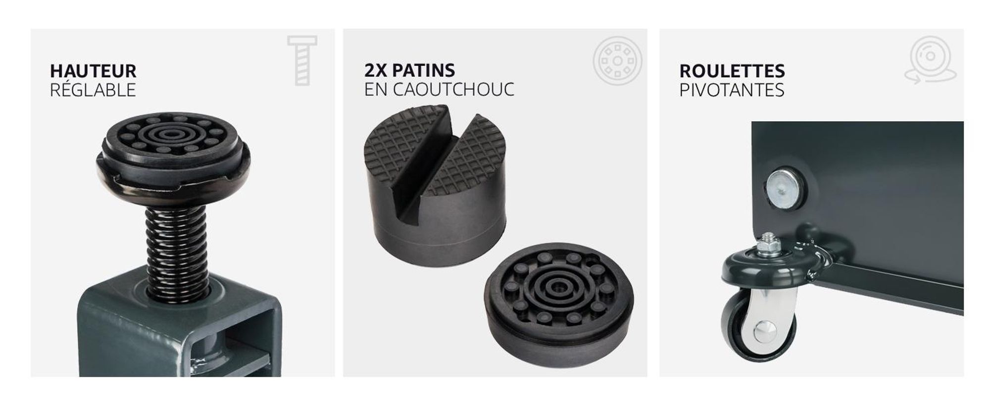 STIX OLN-06 : Crics hydrauliques pour véhicules utilitaires et SUV, capacité de 3 tonnes, hauteur de levage de 200 à 535 mm