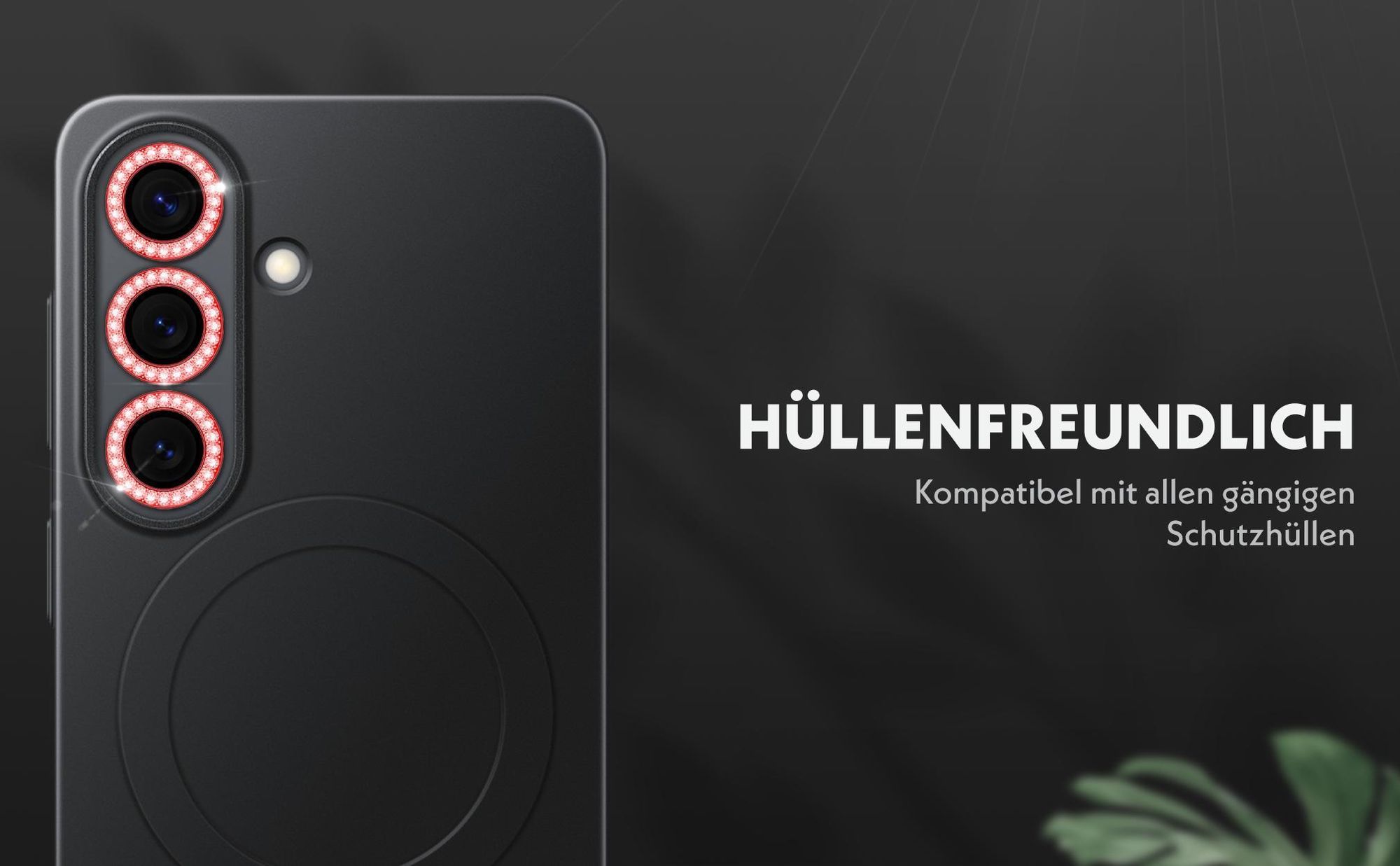 Kameraschutzglas Set für Samsung Galaxy S26 kompatibel mit allen gängigen Hüllen