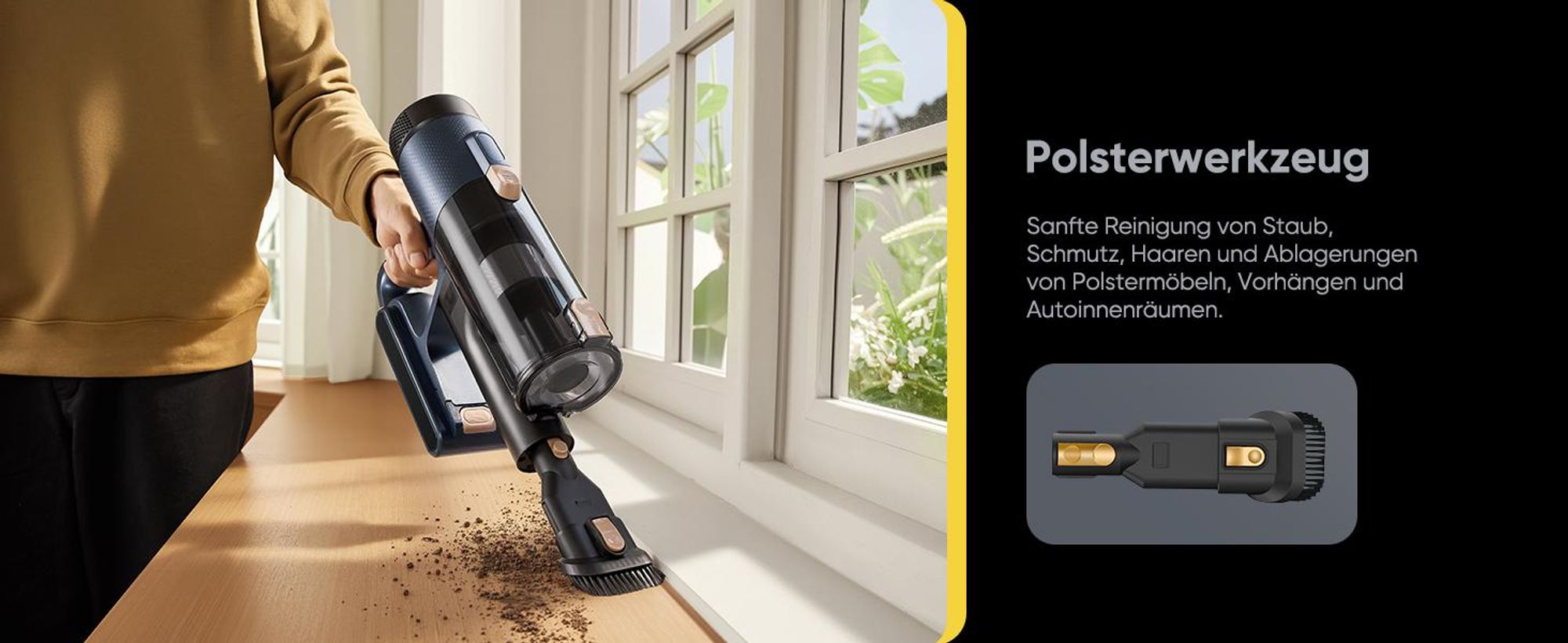 Vactidy V12 Akku Staubsauger/ 55Min/ 60kPa /600W/ 2,2kg/ Anti-Verhedderungs-Bürste, GreenEye Technologie, LED Touchscreen, für Hartböden, Teppiche