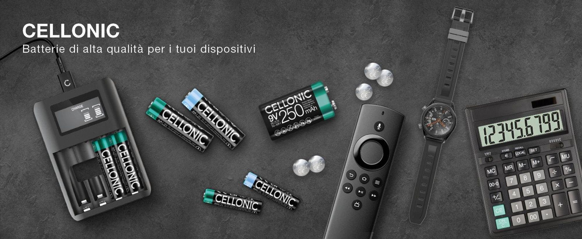 CELLONIC CR2032 Batteria a bottone Lithium compatibile con Chiavi Auto, Schede Madri, Bilance - x6-Pacco batterie