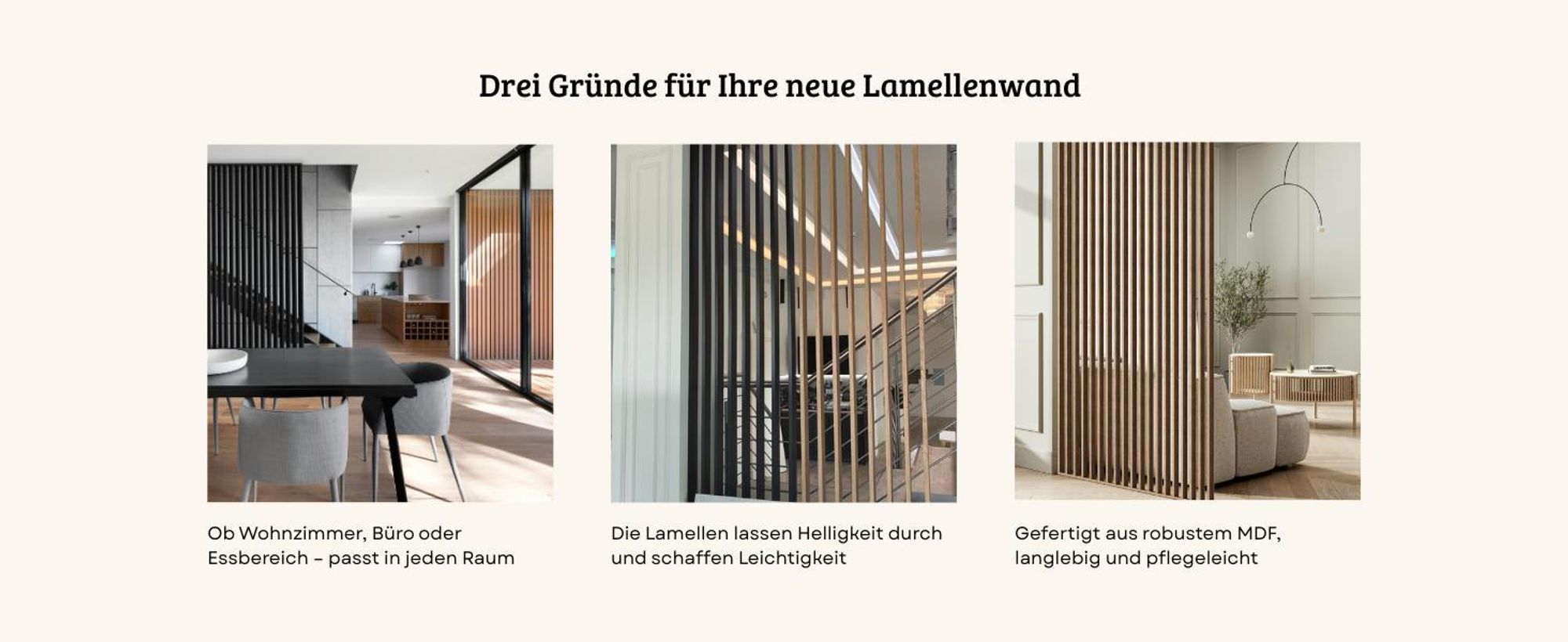 HEXIM Raumteiler Lamellenwand 275x58cm MDF Raumtrenner Trennwand - freistehende Holzlamellen Innendekoration - moderne Raumgestaltung Lamellen-Sichtschutz (Saragossa Eiche)