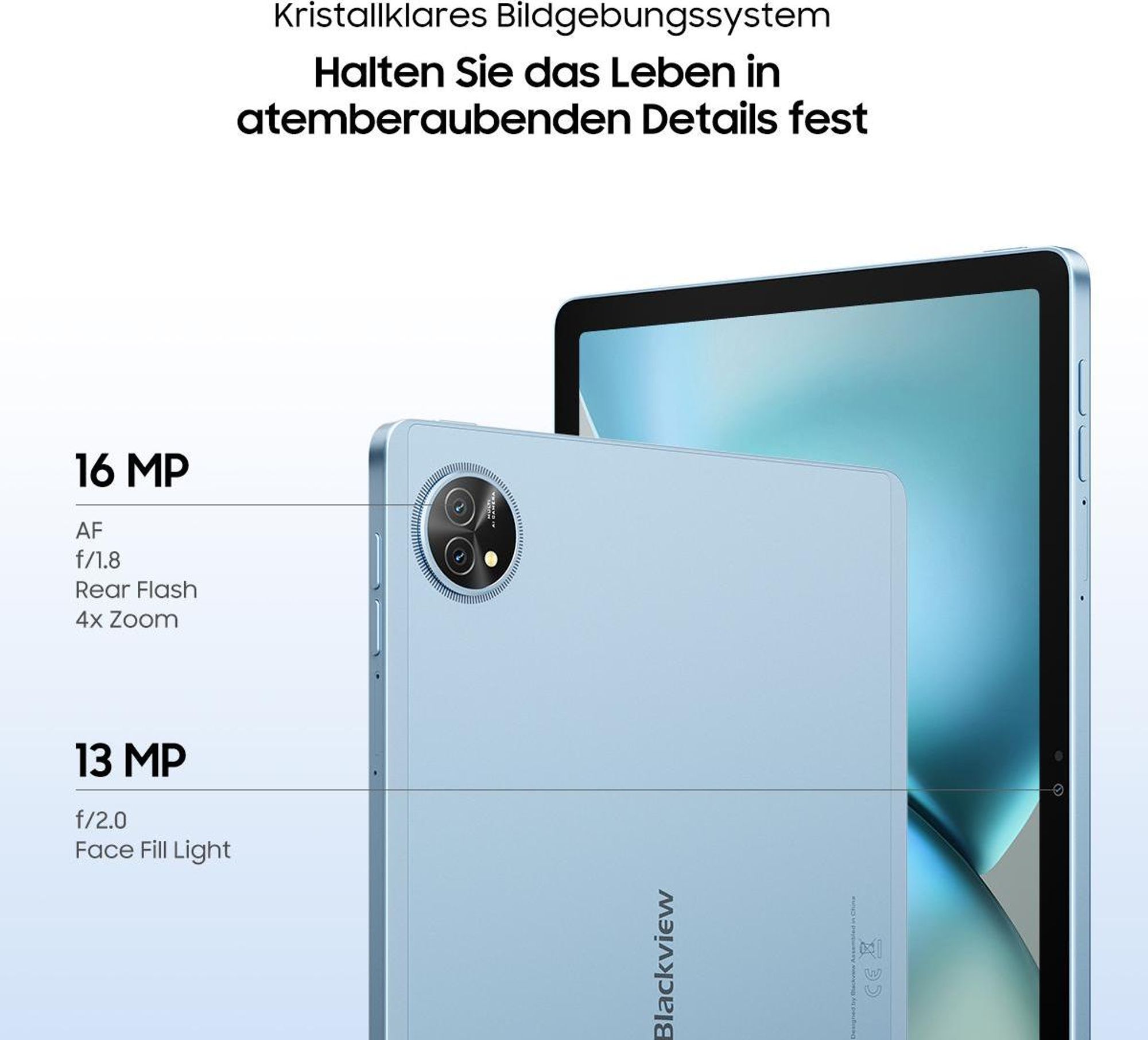 Blackview Zeno10 11“, Dual 5G SIM, 8800mAh, mit Camera, 24GB(8+16) RAM+128GB ROM, Android 15, mit Tastatur/Maus/Stift/Hülle usw.