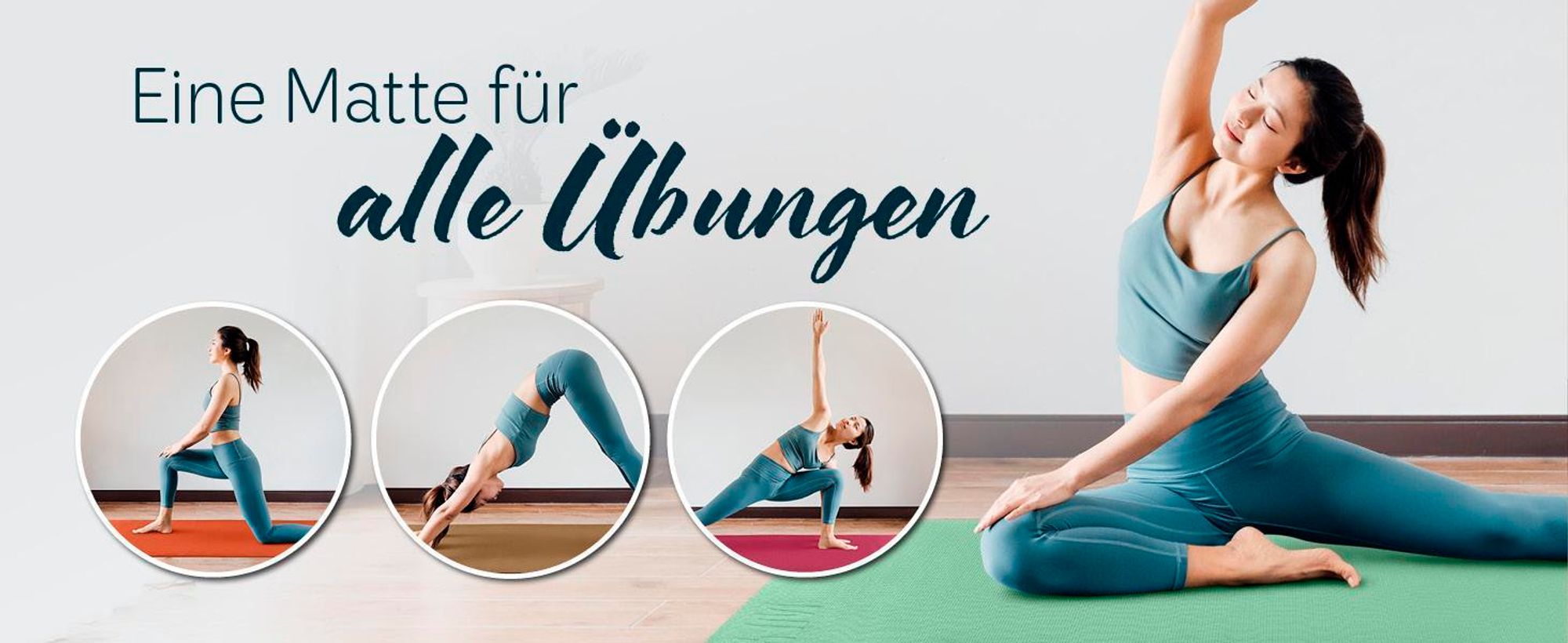#DoYourYoga Yoga-Bolster Paravati - gefüllt mit -Buchweizenschalen - 67x22x13cm - Dunkelgrün