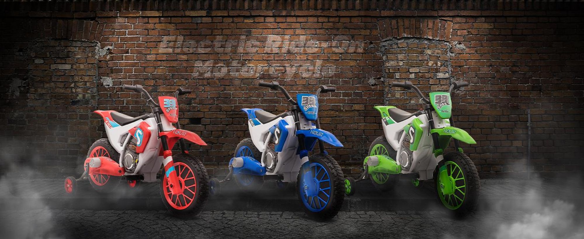 HOMCOM - Elektryczny motocykl dla dzieci, pojazd elektryczny dla dzieci, niebiesko-biały