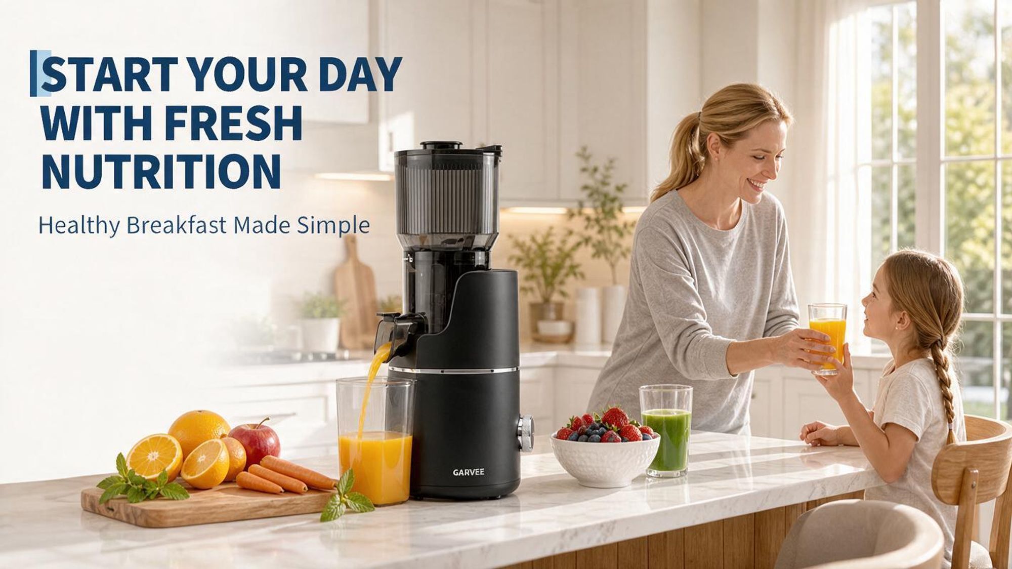 Entsafter 250W, 150MM Öffnung, 2,5L Entsafter für Gemüse und Obst, Entsafter Slow Juicer mit Dreifachem Filter, Leicht zu Reinige
